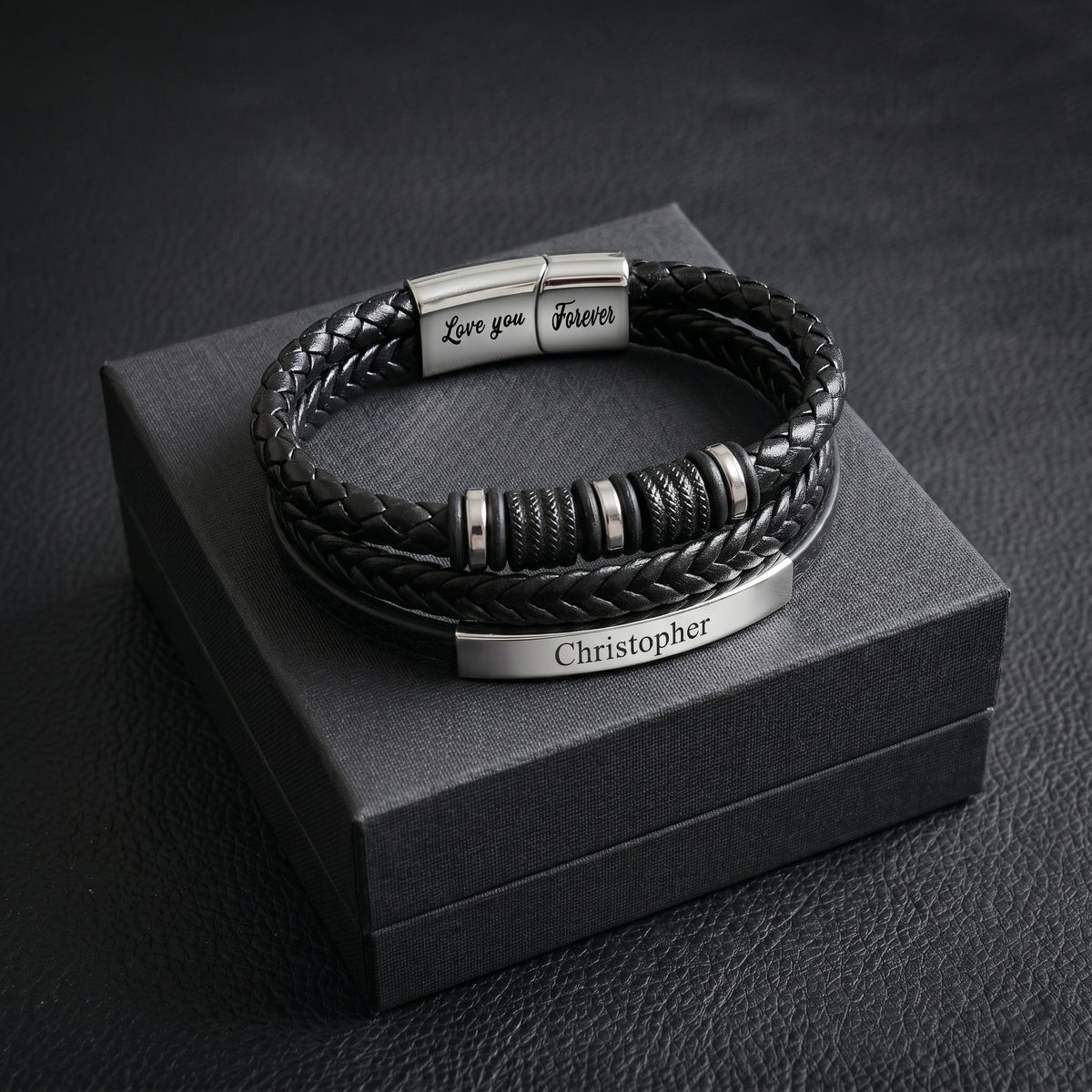 "To My Son" Linked For Life Personalized Bracelet