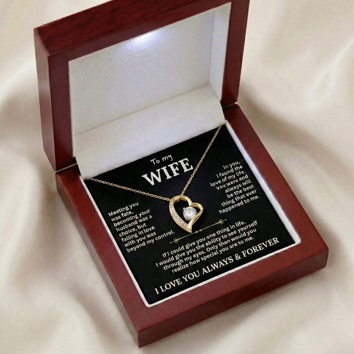 "To My Wife" The Love of My Life Necklace
